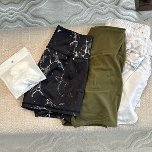 Medium shorts and scrunchie